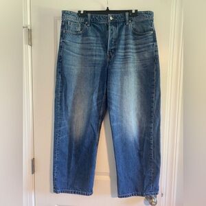 Banana republic wide leg jeans. Size 33. High-rise.
